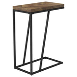 Sergio Engineered Wood C-Shaped Side Table Rustic Tobacco | Brown | Rustic Tobacco | 931147