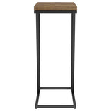 Sergio Engineered Wood C-Shaped Side Table Rustic Tobacco | Brown | Rustic Tobacco | 931147