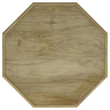 Torres Octagonal Solid Mango Wood Side Table Natural Brown | Full | Beige | Natural | 931148