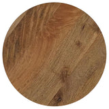 Aureo Round Solid Wood Accent Side Table Wild Honey | Brown | Wild Honey | 931155