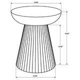 Aureo Round Solid Wood Accent Side Table Wild Honey | Brown | Wild Honey | 931155