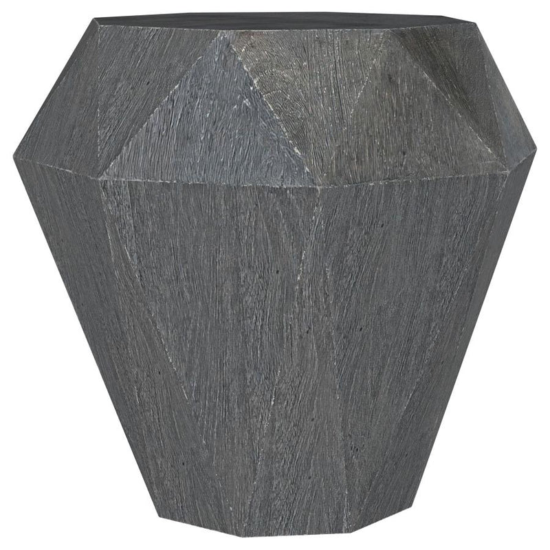 Jacinto Octagonal Solid Mango Wood Side Table Natural Brown