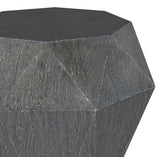 Jacinto Octagonal Solid Mango Wood Side Table Grey | King | Grey | 931159