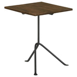 Heitor Square Wood Top Accent Side Table Dark Brown | King | Brown | Dark Brown | 931206