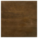 Heitor Square Wood Top Accent Side Table Dark Brown | King | Brown | Dark Brown | 931206