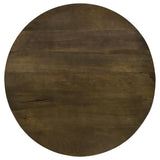 Yaritza Round Mango Wood Coffee Table Natural and Gunmetal | Brown | Natural | 935995