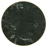 Eliska Round Green Marble Top Accent Side Table Antique Gold | King | Gold | Green Marble | 936061