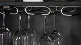 Borman 2-door Home Bar Cabinet Wine Storage Walnut and Black | Brown | Walnut | 950318