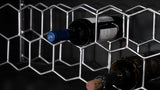 Borman 2-door Home Bar Cabinet Wine Storage Walnut and Black | Brown | Walnut | 950318