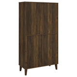 Elouise 4-door Engineered Wood Tall Accent Cabinet Dark Pine | King | Brown | Dark Pine | 950335