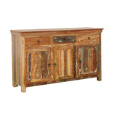 Harper 3-door Solid Reclaimed Wood Accent Cabinet Brown | Brown | Reclaimed Wood | 950367
