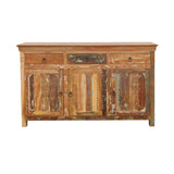 Harper 3-door Solid Reclaimed Wood Accent Cabinet Brown | Brown | Reclaimed Wood | 950367
