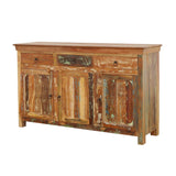 Harper 3-door Solid Reclaimed Wood Accent Cabinet Brown | Brown | Reclaimed Wood | 950367