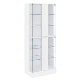 Cabra 4-door LED Curio Display Cabinet White High Gloss | King | White | White High Gloss | 950397