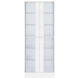 Cabra 4-door LED Curio Display Cabinet White High Gloss | King | White | White High Gloss | 950397