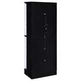 Cabra 4-door LED Curio Display Cabinet Black High Gloss | King | Black | Black High Gloss | 950398