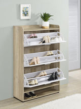Denia 3-tier Engineered Wood Shoe Cabinet White | King | White | 950403