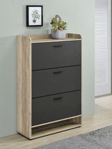 Denia 3-tier Engineered Wood Shoe Cabinet Grey | King | Grey | 950404