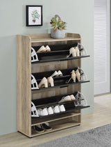 Denia 3-tier Engineered Wood Shoe Cabinet Grey | King | Grey | 950404