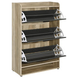 Denia 3-tier Engineered Wood Shoe Cabinet Grey | King | Grey | 950404