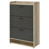 Denia 3-tier Engineered Wood Shoe Cabinet Grey | King | Grey | 950404