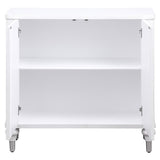 Cardella 2-door Mandala Accent Cabinet Distressed White | White | Distressed White | 950411