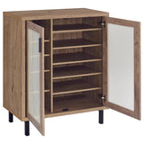 Teller 2-door Shoe Storage Cabinet Natural Oak | Brown | Natural Oak | 950421