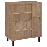 Teller 2-door Shoe Storage Cabinet Natural Oak | Brown | Natural Oak | 950421
