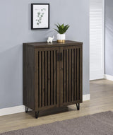 Brixton 2-door Entryway Shoe Storage Cabinets Smoked Oak | Brown | Smoked Oak | 950423