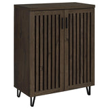 Brixton 2-door Entryway Shoe Storage Cabinets Smoked Oak | Brown | Smoked Oak | 950423