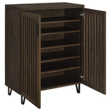 Brixton 2-door Entryway Shoe Storage Cabinets Smoked Oak | Brown | Smoked Oak | 950423