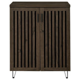 Brixton 2-door Entryway Shoe Storage Cabinets Smoked Oak | Brown | Smoked Oak | 950423