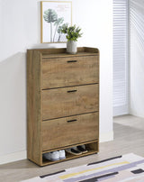 Denia 3-tier Engineered Wood Shoe Cabinet Mango | King | Brown | Mango | 950425