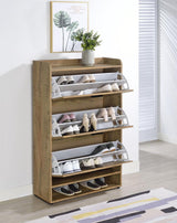 Denia 3-tier Engineered Wood Shoe Cabinet Mango | King | Brown | Mango | 950425