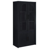 Riva 4-door Tall Accent Display Cabinet LED Lighting Black | King | Black | 950432