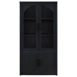 Riva 4-door Tall Accent Display Cabinet LED Lighting Black | King | Black | 950432