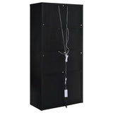 Riva 4-door Tall Accent Display Cabinet LED Lighting Black | King | Black | 950432