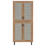 Teller 80-inch 4-door Tall Shoe Storage Cabinet Natural Oak | Brown | Natural Oak | 950440