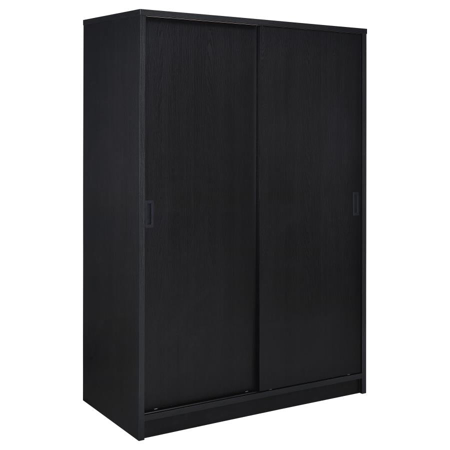 Noble 2-door Bedroom Wardrobe Storage Cabinet Armoire Black | Black | 950441BLK