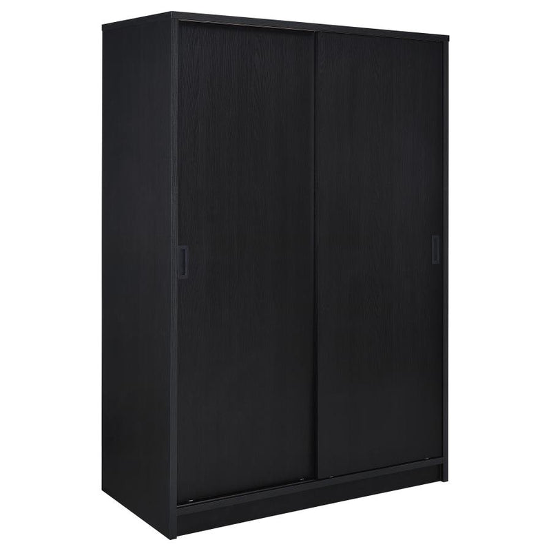 Noble 2-door Bedroom Wardrobe Storage Cabinet Armoire Black