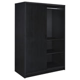 Noble 2-door Bedroom Wardrobe Storage Cabinet Armoire Black | Black | 950441BLK
