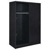 Noble 2-door Bedroom Wardrobe Storage Cabinet Armoire Black | Black | 950441BLK