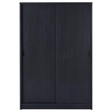 Noble 2-door Bedroom Wardrobe Storage Cabinet Armoire Black | Black | 950441BLK