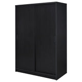 Noble 2-door Bedroom Wardrobe Storage Cabinet Armoire Black | Black | 950441BLK