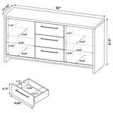Amery 3-drawer Accent Storage Cabinet Console Latte | Beige | Latte | 950442