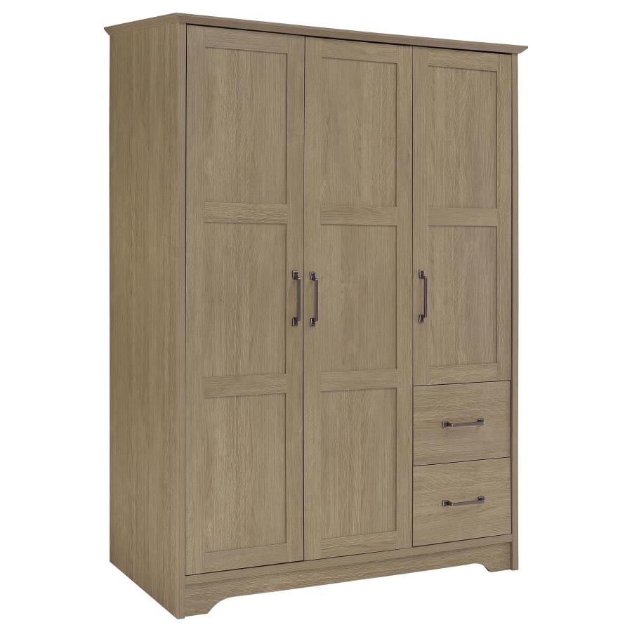 Canova 3-door Bedroom Wardrobe Storage Cabinet Armoire Latte | Beige | Latte | 950445