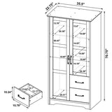 Cassara 2-door Bedroom Wardrobe Storage Cabinet Armoire Latte | Beige | Latte | 950446
