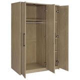 Cerda 3-door Bedroom Wardrobe Storage Cabinet Armoire Latte | Beige | Latte | 950448LTE
