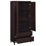 Wadeline 2-door Tall Accent Storage Cabinet Rustic Tobacco | Brown | Rustic Tobacco | 950724