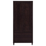 Wadeline 2-door Tall Accent Storage Cabinet Rustic Tobacco